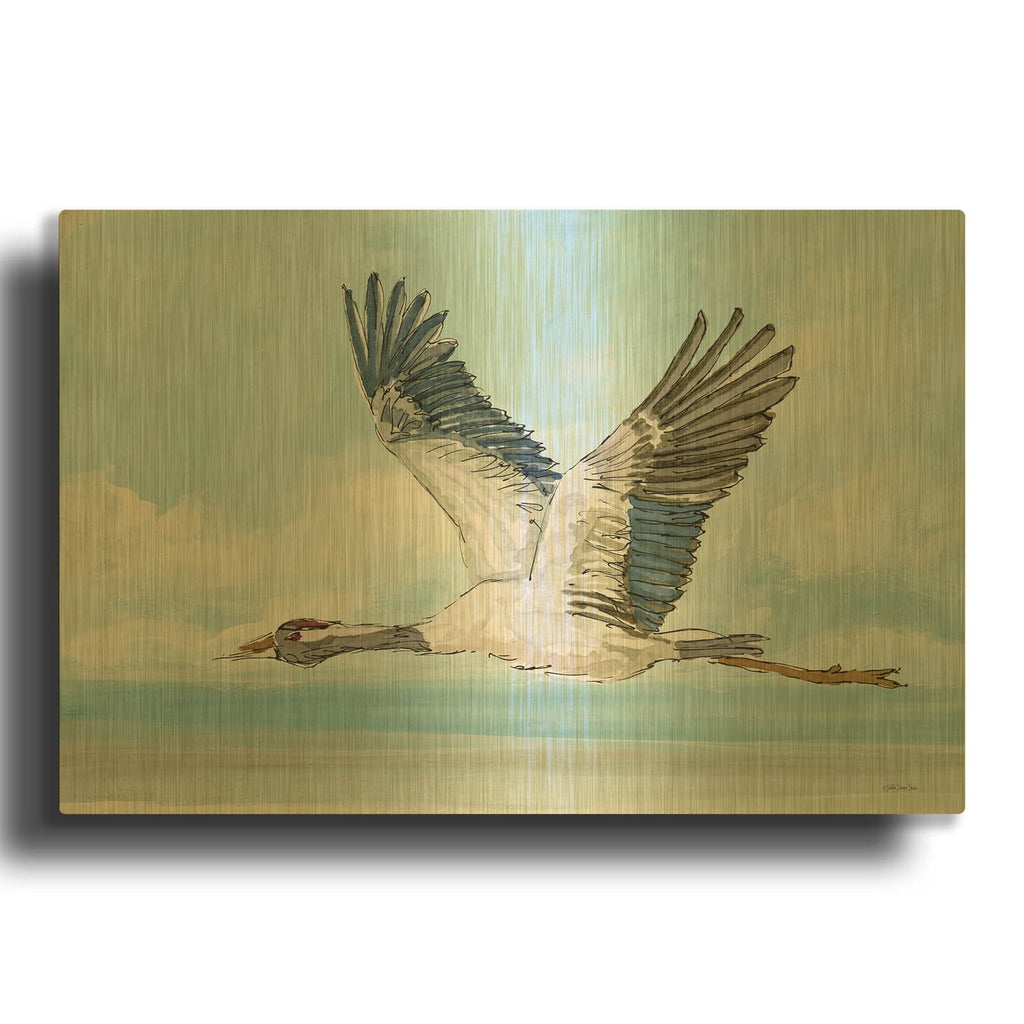 'In Flight 1' By Stellar Design Studio Gold Metal Wall Art