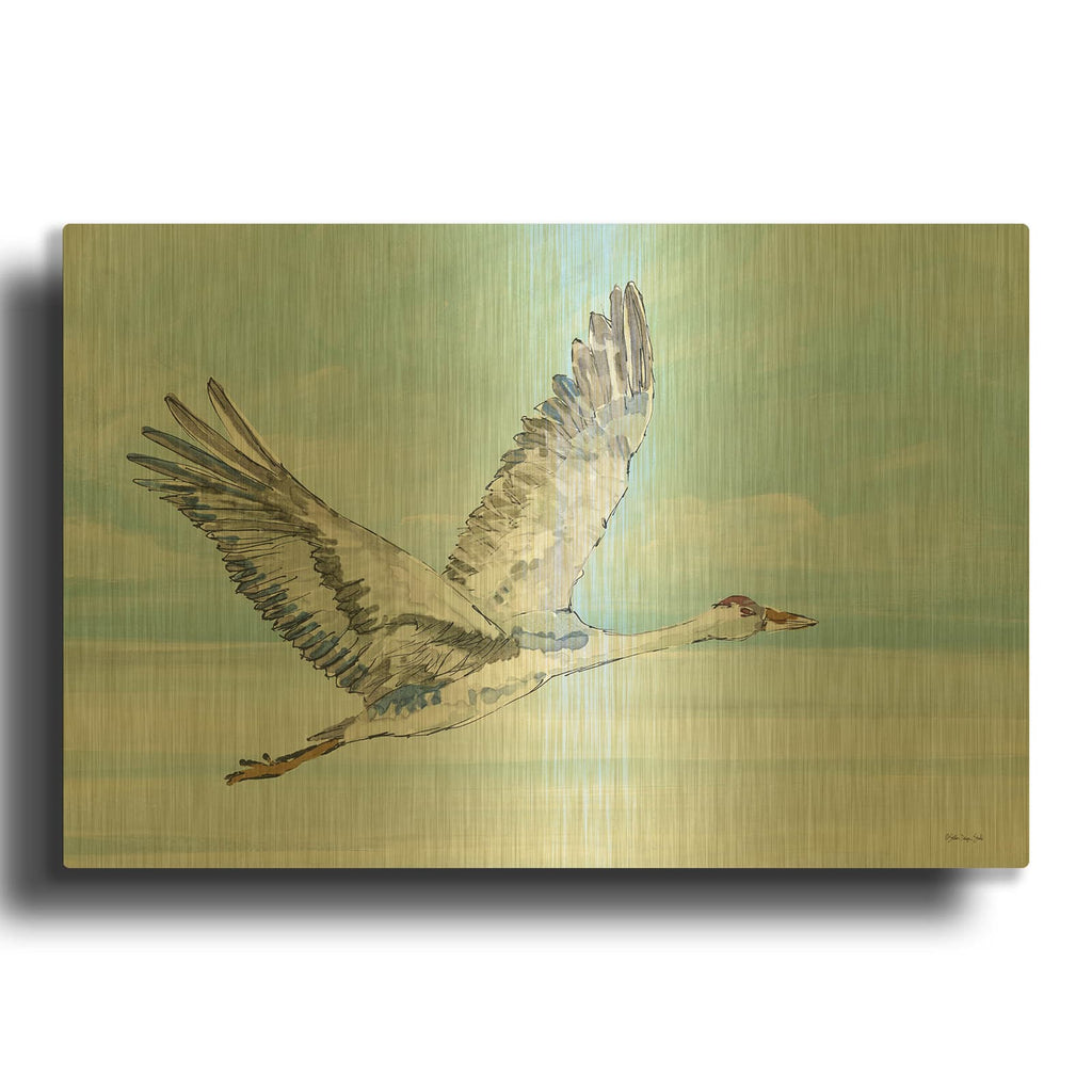 'In Flight 2' By Stellar Design Studio Gold Metal Wall Art