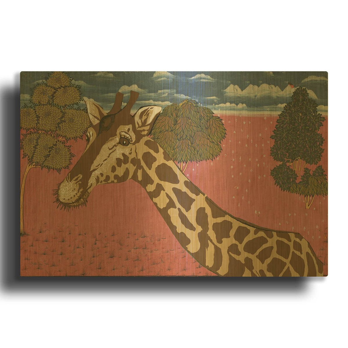 'Savanna Stroll' By Stellar Design Studio Gold Metal Wall Art