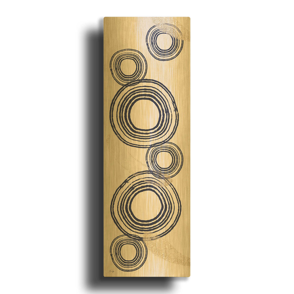 'Seeing Worlds' By Yass Naffas Designs Gold Metal Wall Art