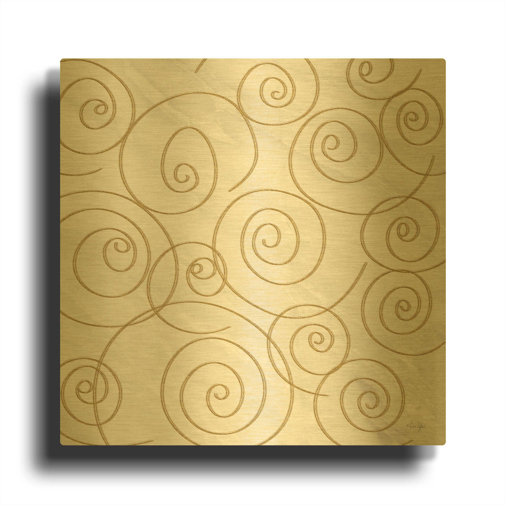 'Providence Gold' By Yass Naffas Designs Gold Metal Wall Art