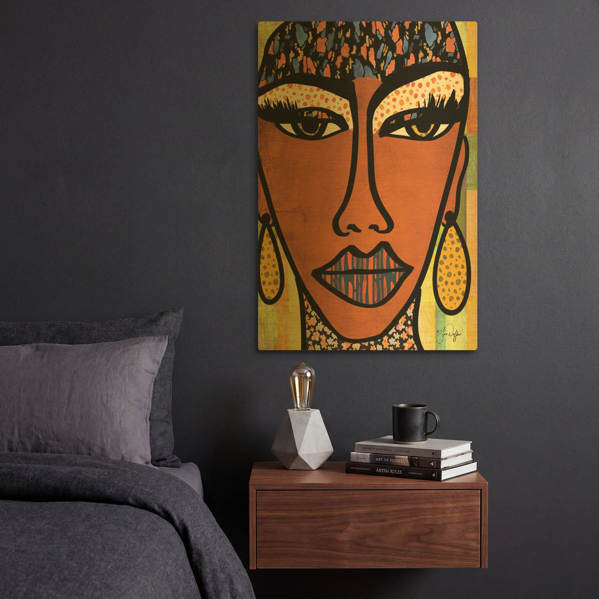 'Empowered' By Yass Naffas Designs Gold Metal Wall Art