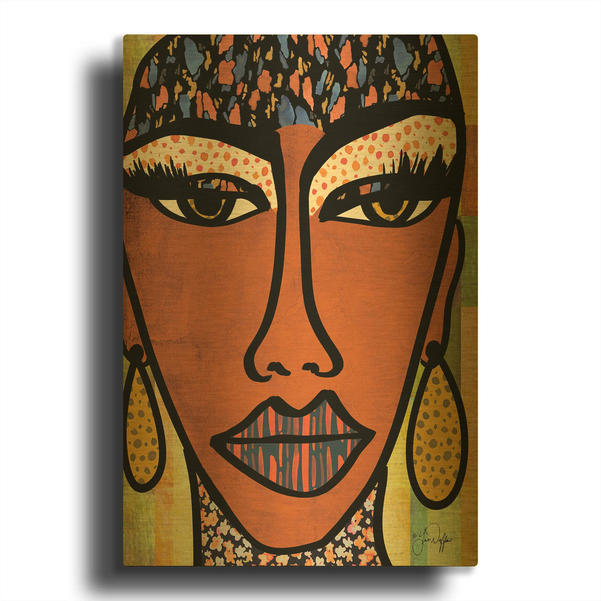 'Empowered' By Yass Naffas Designs Gold Metal Wall Art