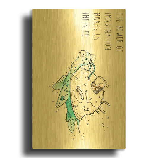 'Imagination' By Craig Snodgrass Gold Metal Wall Art