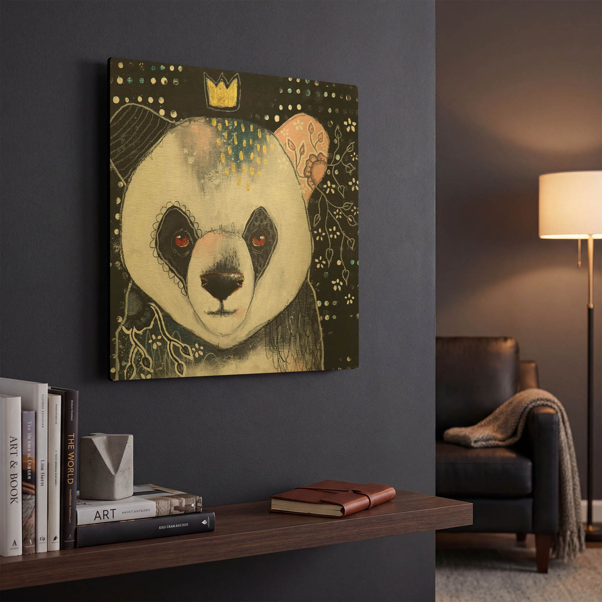 'A Fanciful Friendship' By The Secret Hermit Gold Metal Wall Art