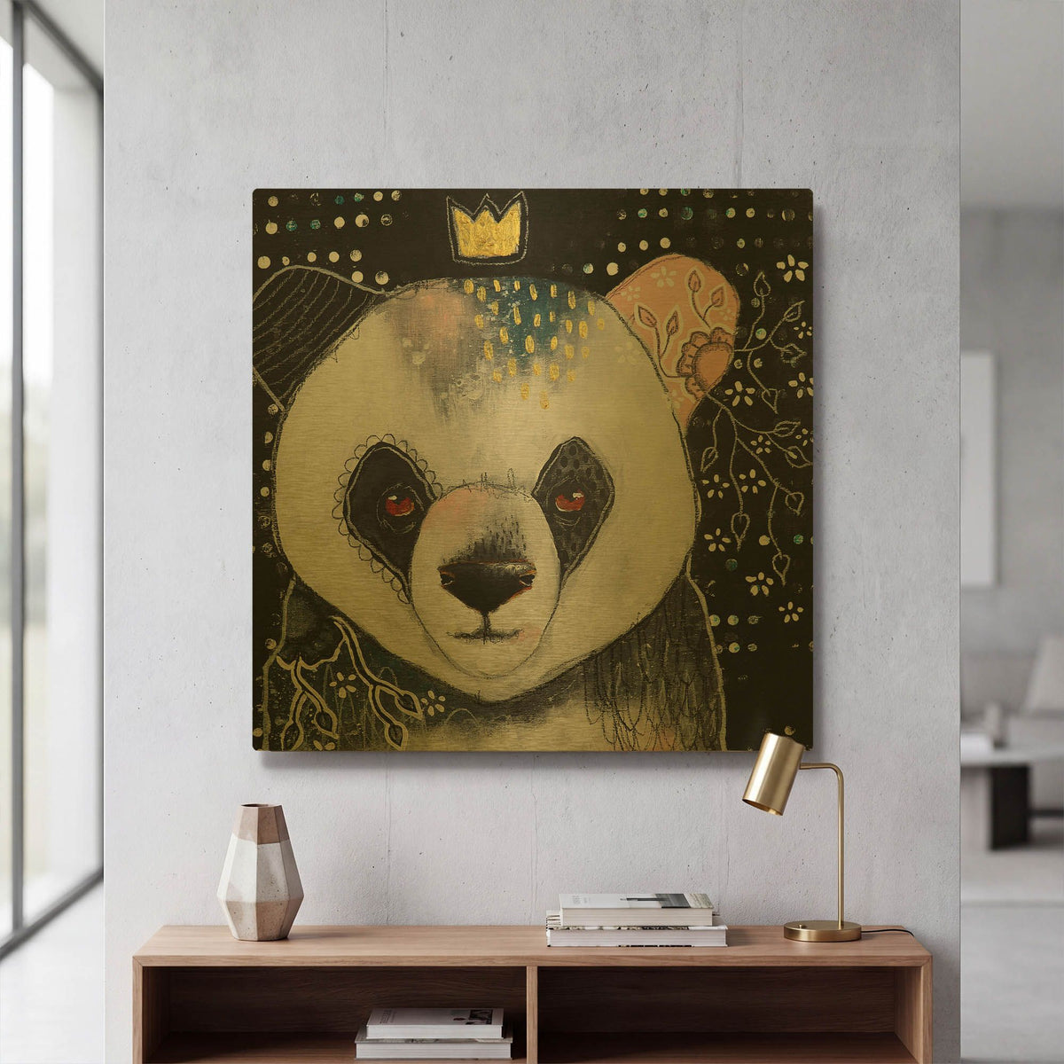 'A Fanciful Friendship' By The Secret Hermit Gold Metal Wall Art