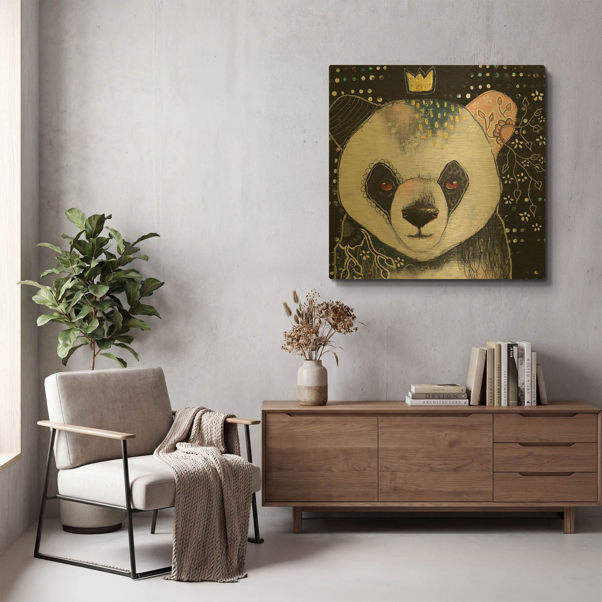 'A Fanciful Friendship' By The Secret Hermit Gold Metal Wall Art