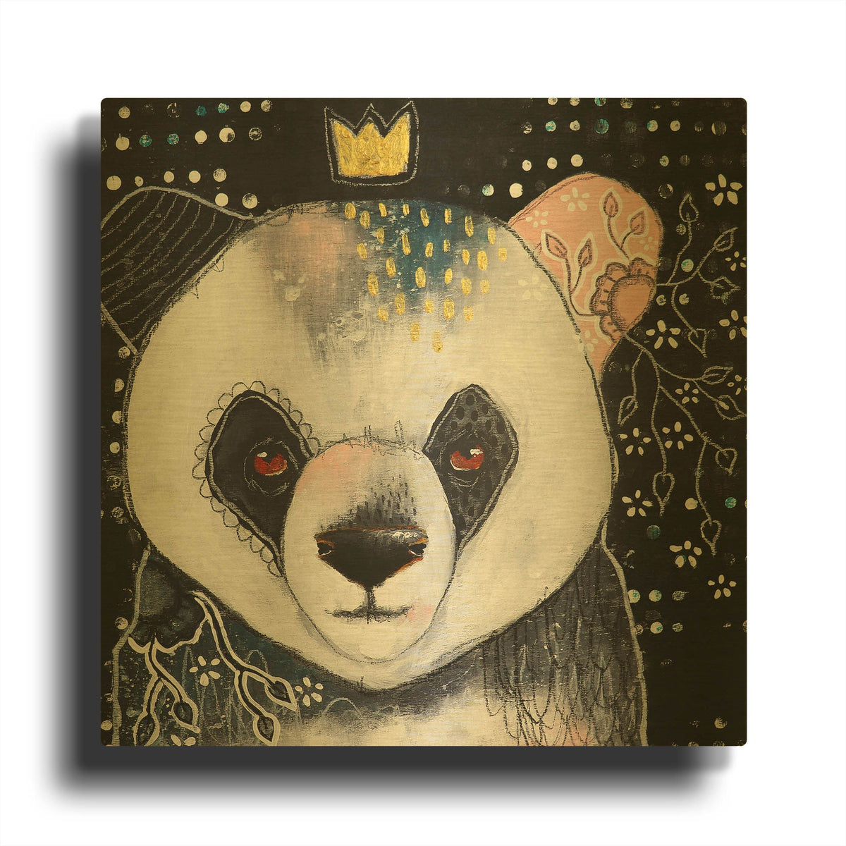 'A Fanciful Friendship' By The Secret Hermit Gold Metal Wall Art