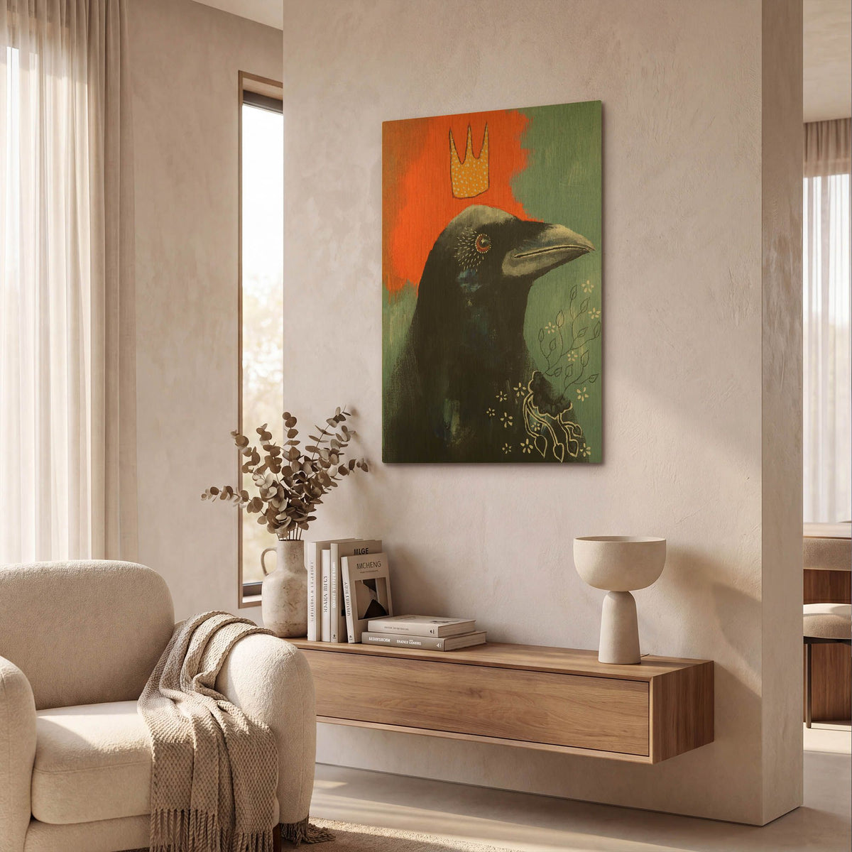 'A Srong Connection' By The Secret Hermit Gold Metal Wall Art