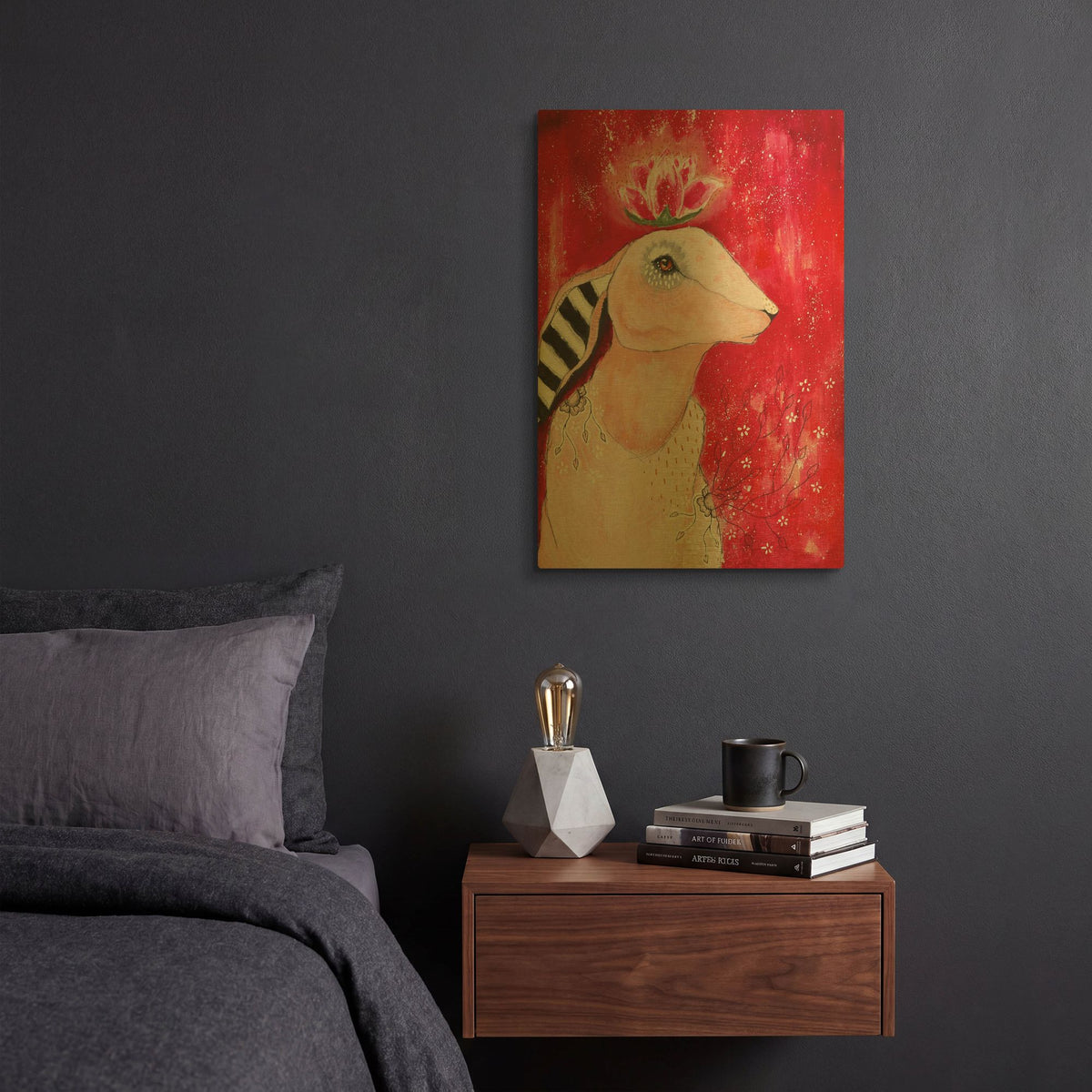 'Deep Inside' By The Secret Hermit Gold Metal Wall Art