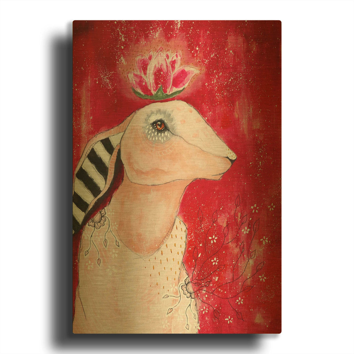 'Deep Inside' By The Secret Hermit Gold Metal Wall Art