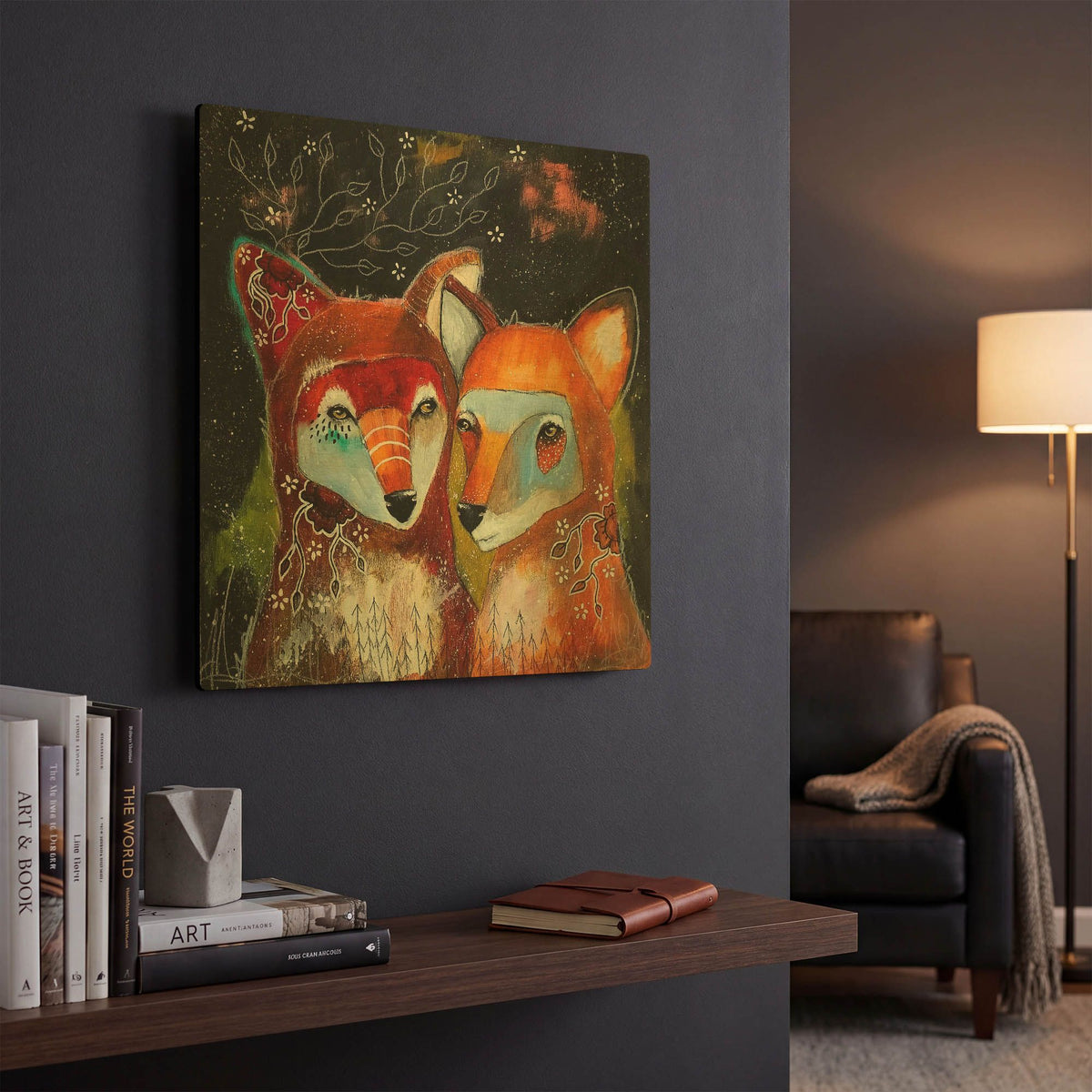'Home Is Wherever You Are' By The Secret Hermit Gold Metal Wall Art