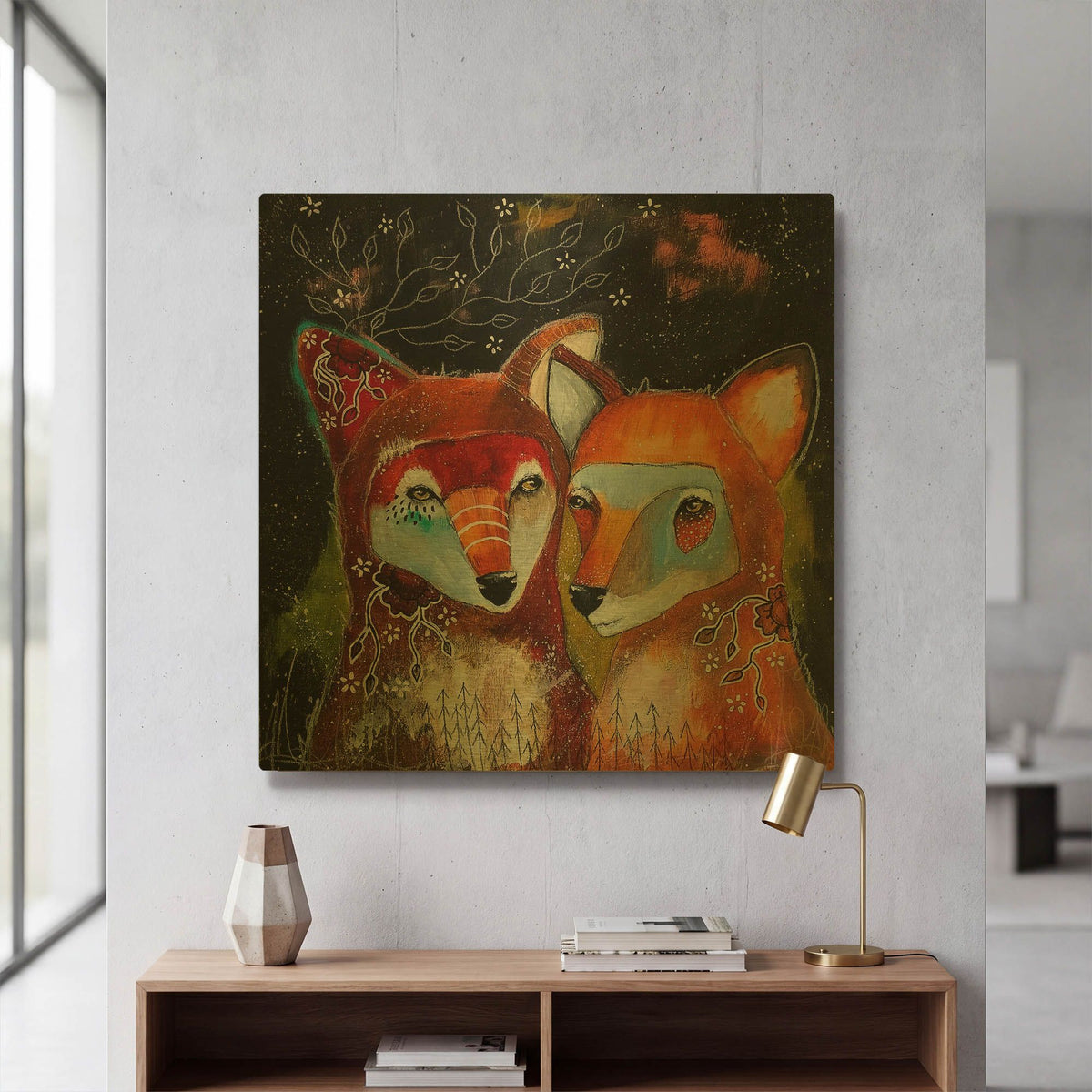 'Home Is Wherever You Are' By The Secret Hermit Gold Metal Wall Art