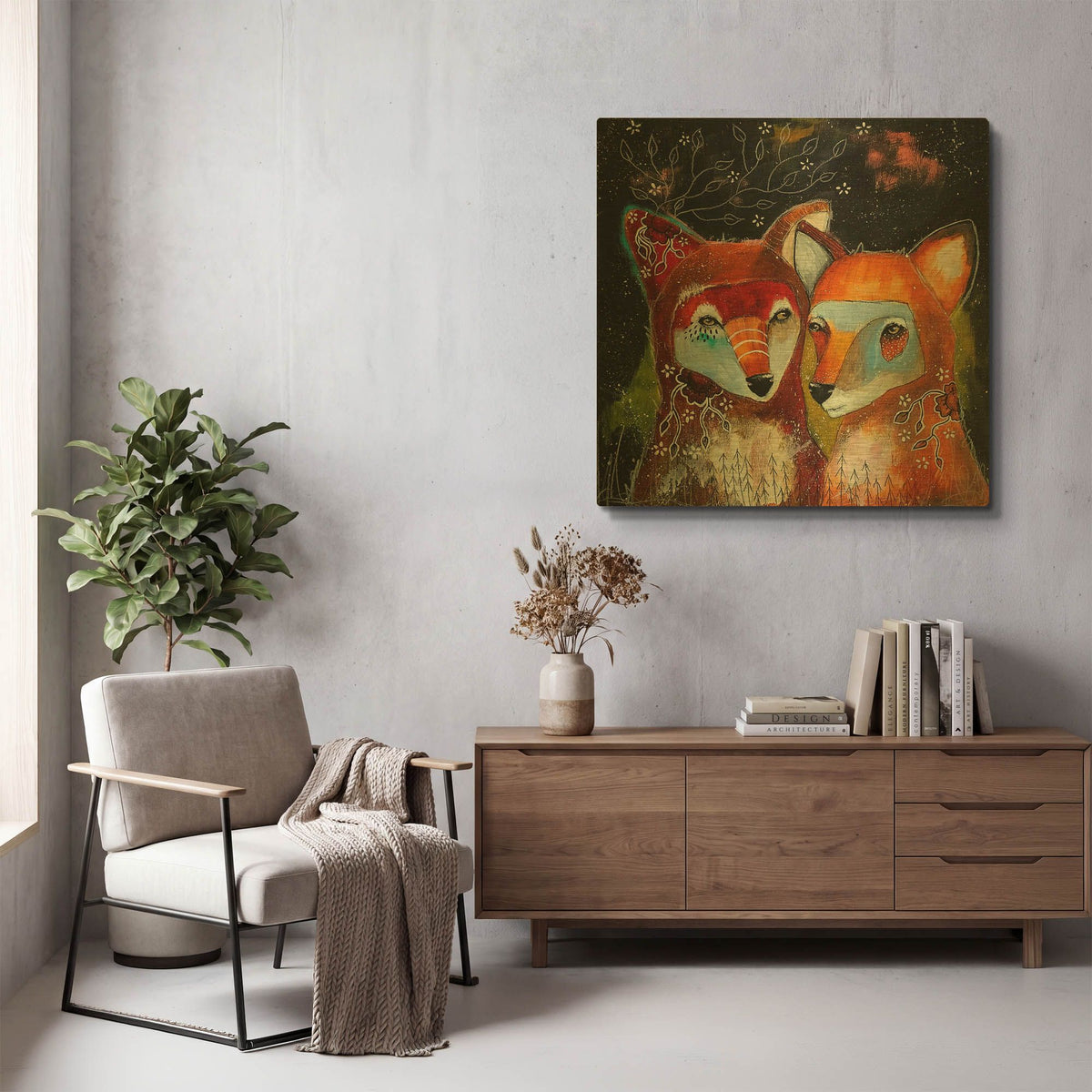 'Home Is Wherever You Are' By The Secret Hermit Gold Metal Wall Art