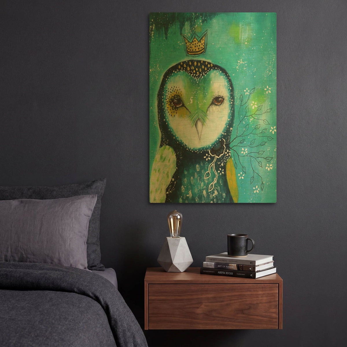 'I Offer You Love' By The Secret Hermit Gold Metal Wall Art