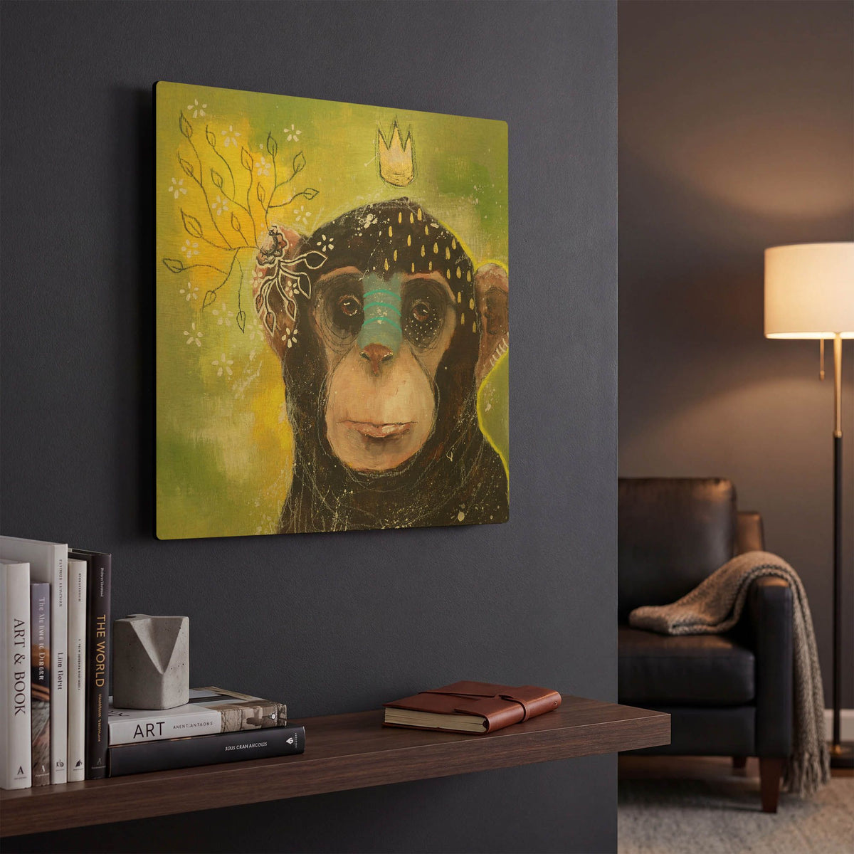 'Let The Confusion Go' By The Secret Hermit Gold Metal Wall Art