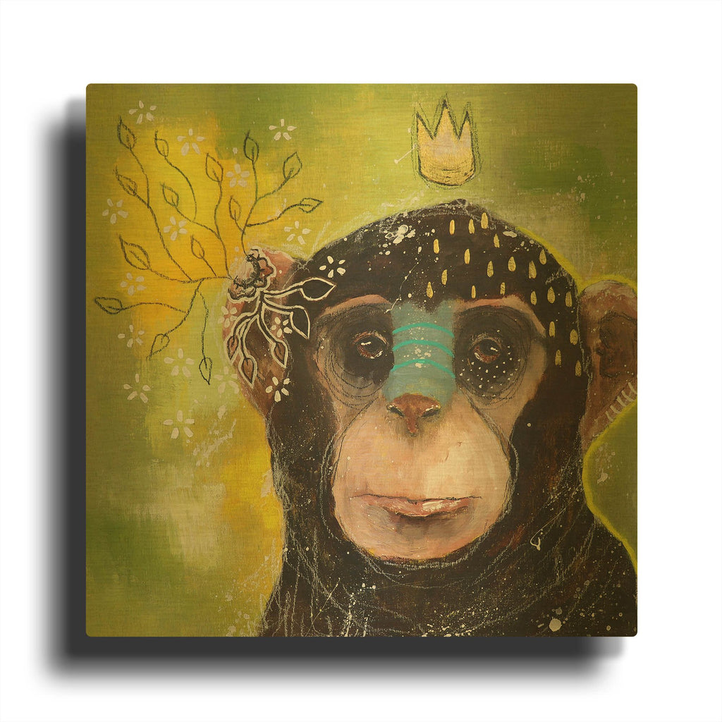 'Let The Confusion Go' By The Secret Hermit Gold Metal Wall Art