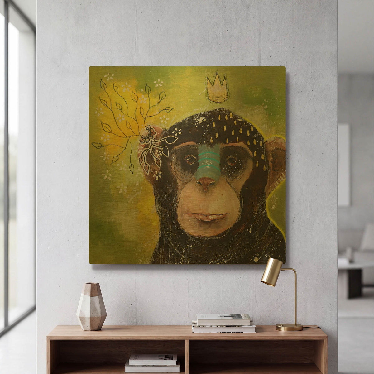 'Let The Confusion Go' By The Secret Hermit Gold Metal Wall Art