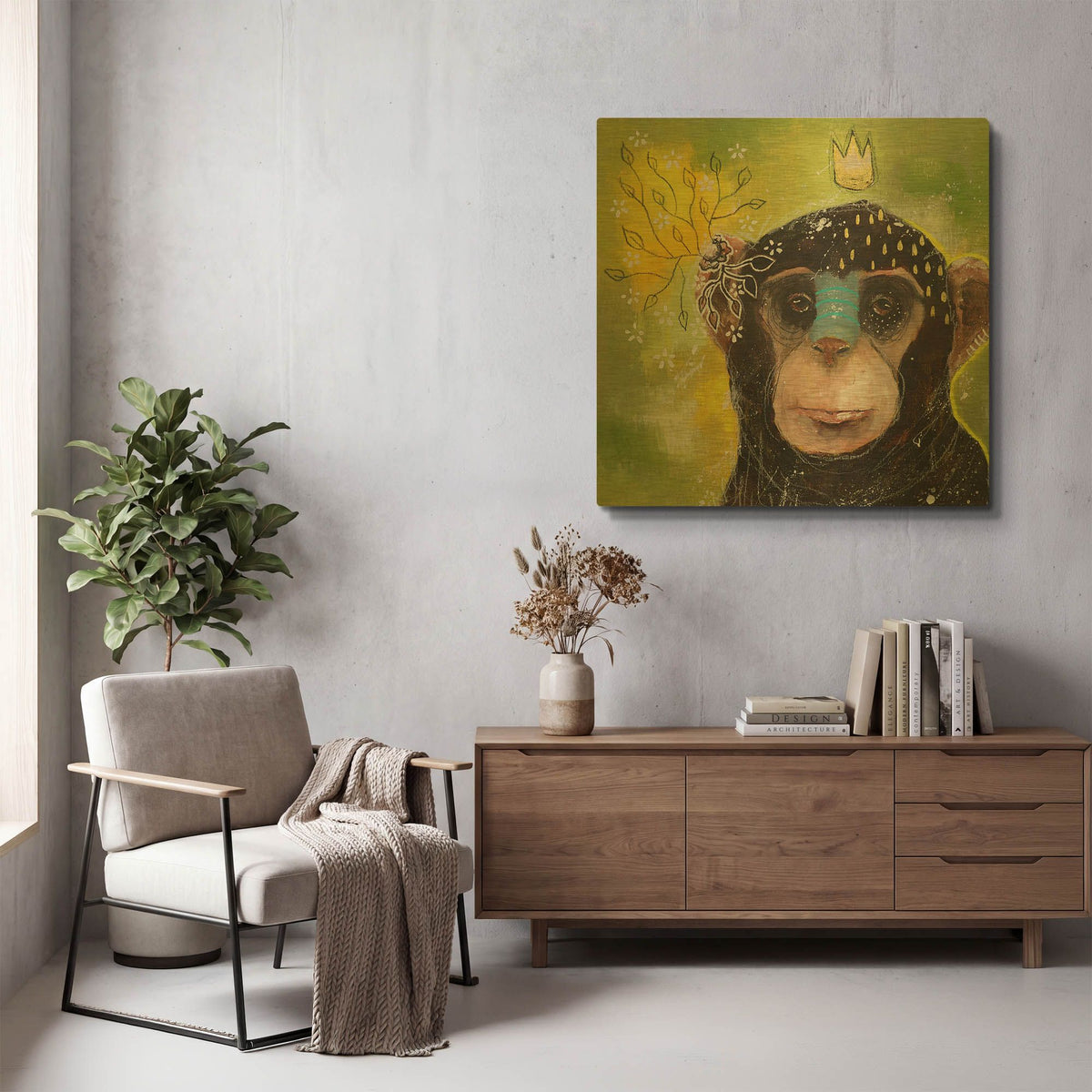 'Let The Confusion Go' By The Secret Hermit Gold Metal Wall Art