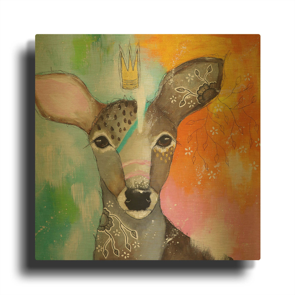 'Lost In A Dream' By The Secret Hermit Gold Metal Wall Art