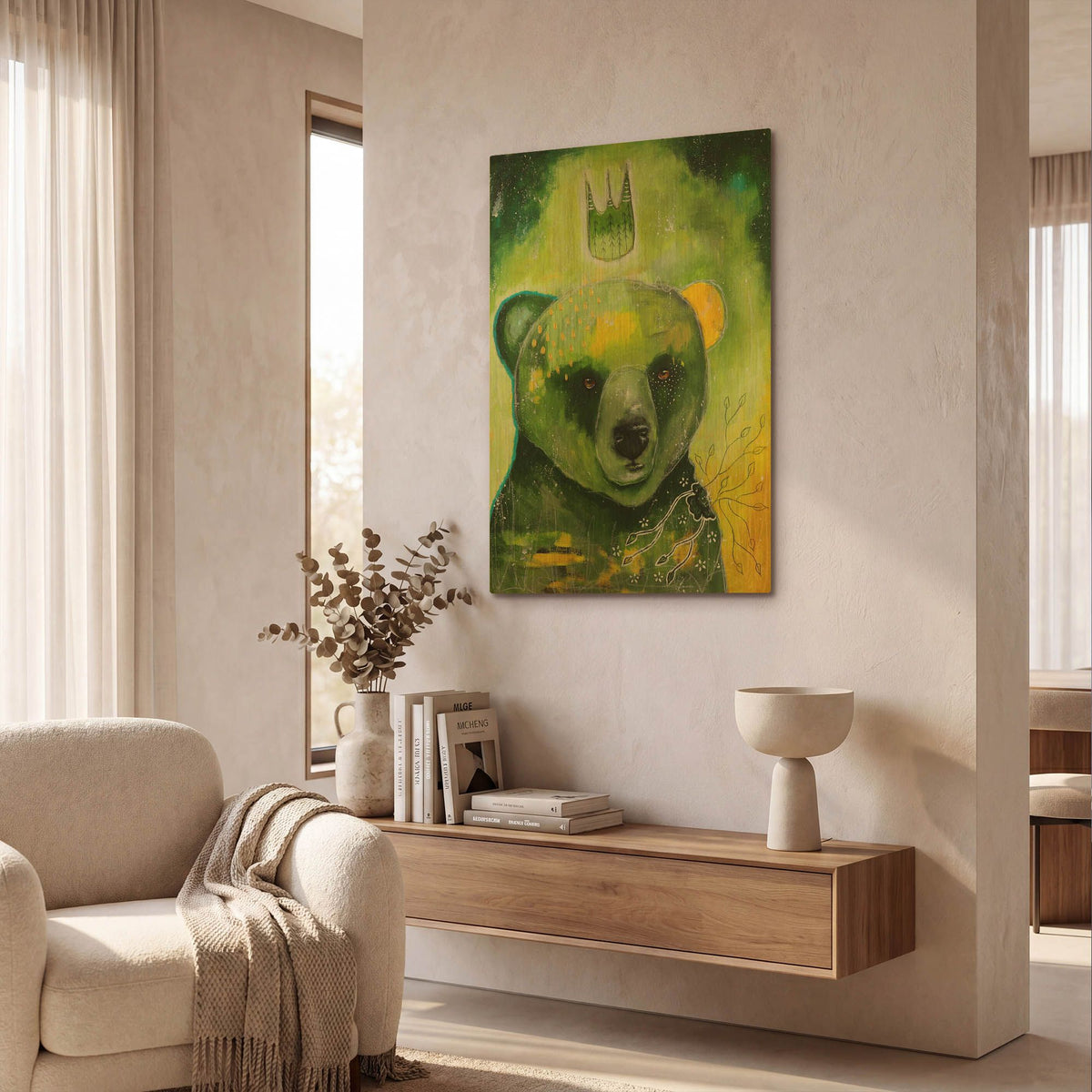 'Natures Voice' By The Secret Hermit Gold Metal Wall Art