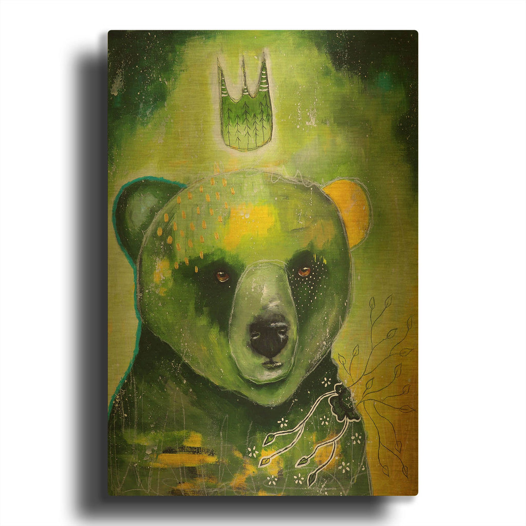 'Natures Voice' By The Secret Hermit Gold Metal Wall Art