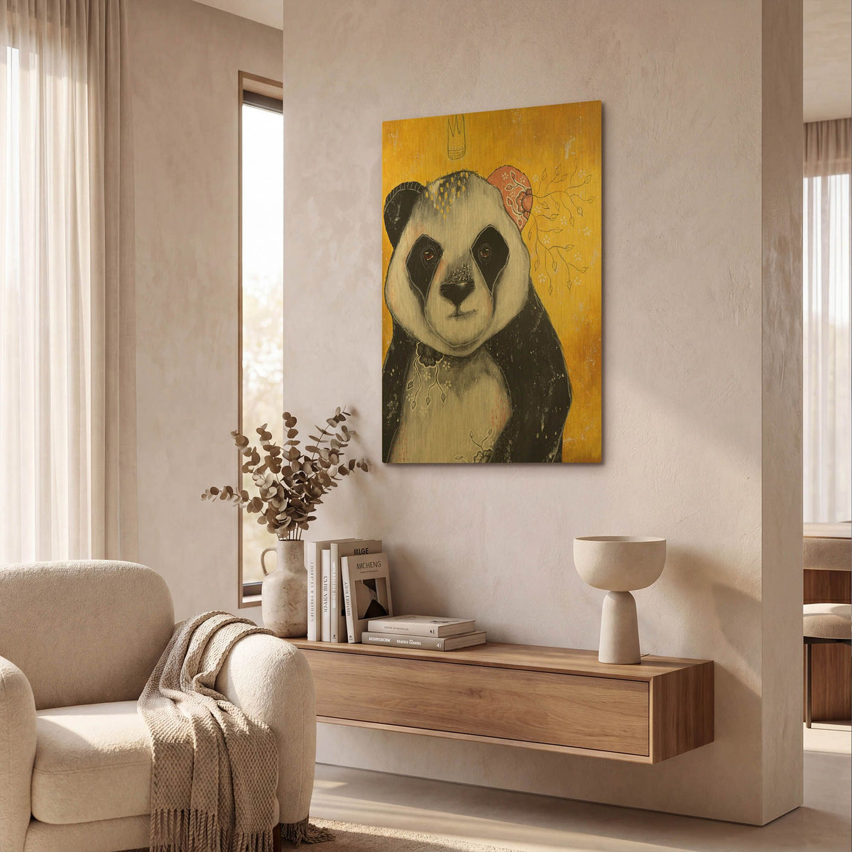 'Of Fur And Friendship' By The Secret Hermit Gold Metal Wall Art