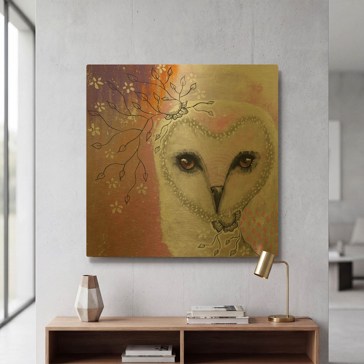 'Of Pine And Poetry' By The Secret Hermit Gold Metal Wall Art