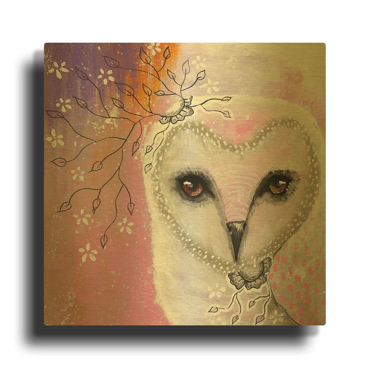 'Of Pine And Poetry' By The Secret Hermit Gold Metal Wall Art
