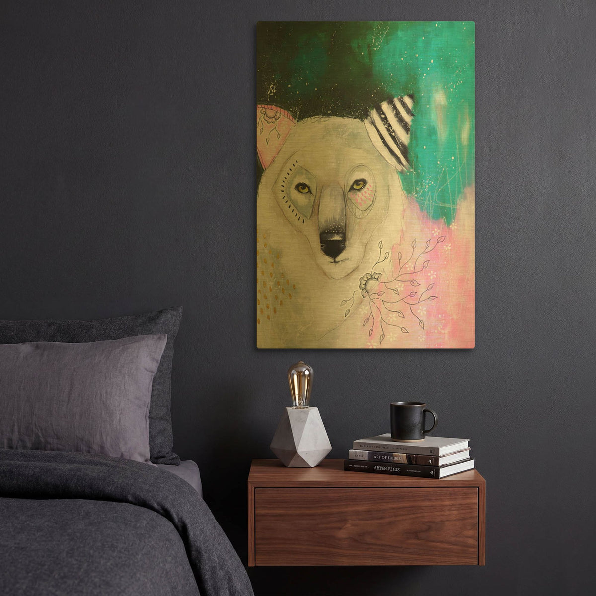 'Run Away With Your Dreams' By The Secret Hermit Gold Metal Wall Art