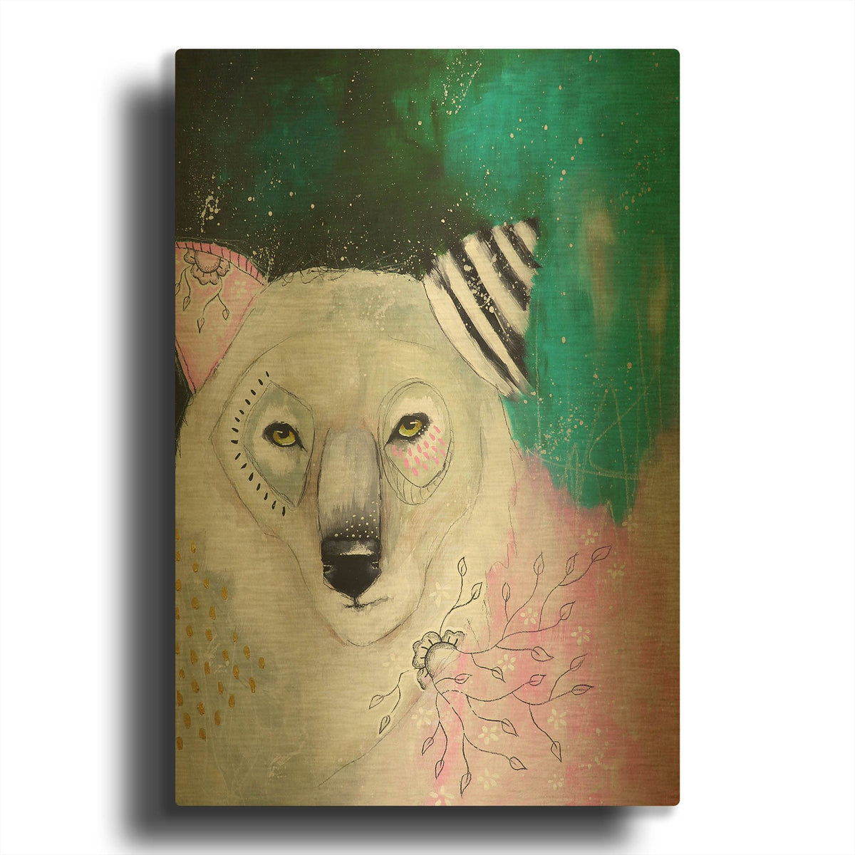 'Run Away With Your Dreams' By The Secret Hermit Gold Metal Wall Art
