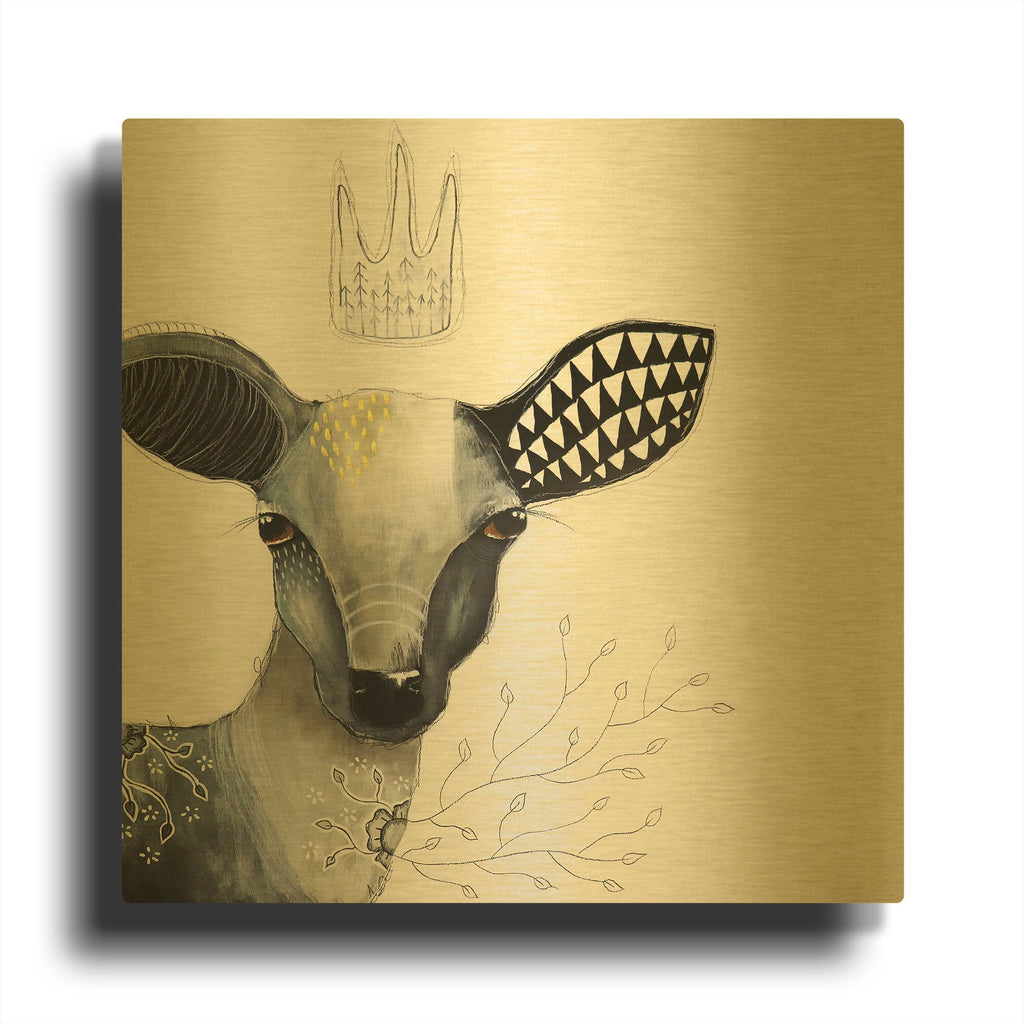 'Seeker Of Hope' By The Secret Hermit Gold Metal Wall Art
