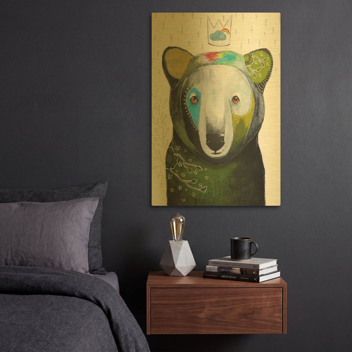 'Steady Growth' By The Secret Hermit Gold Metal Wall Art