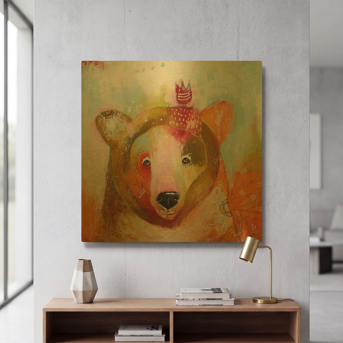 'The Journey Of Becoming' By The Secret Hermit Gold Metal Wall Art