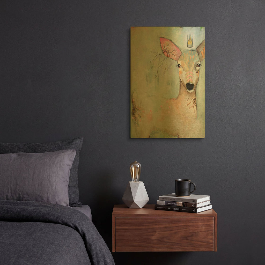 'The Woodland Wanderer' By The Secret Hermit Gold Metal Wall Art