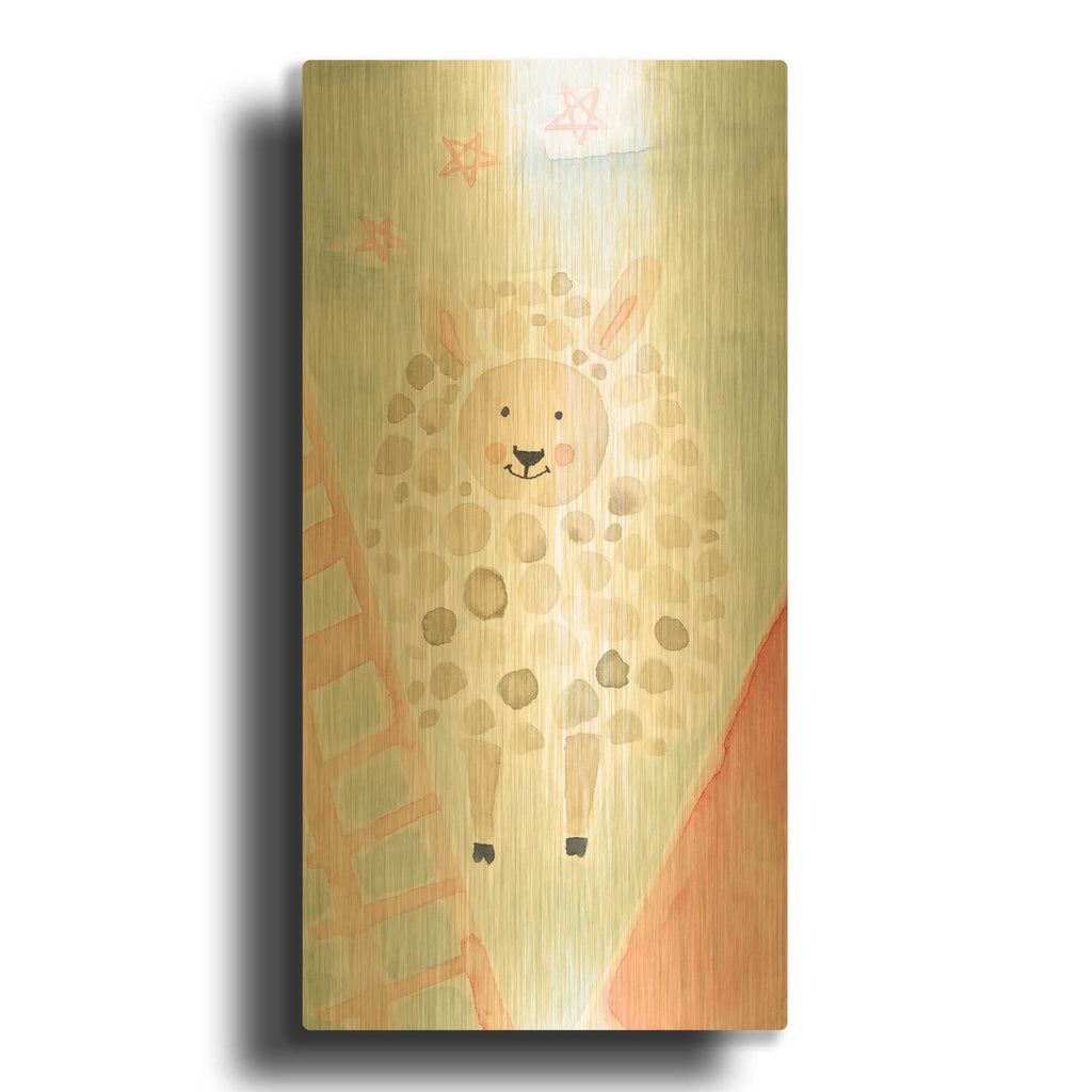 'Counting Sheep No 2' By Natalie Timbrook Gold Metal Wall Art
