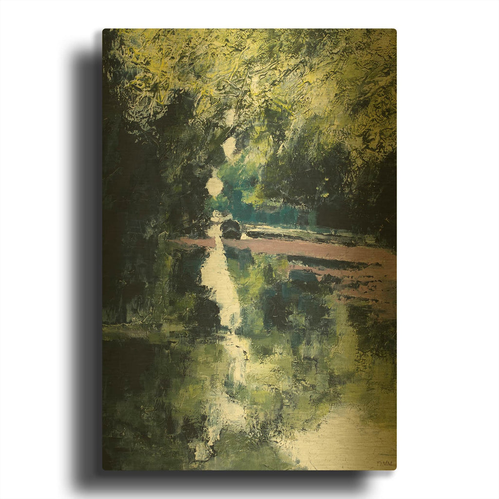 'Boats That Pass In The Night' By Lisa Timmerman Gold Metal Wall Art
