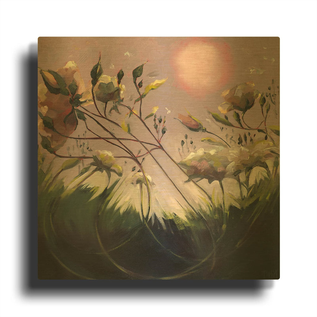 'Evening Communication' By Lisa Timmerman Gold Metal Wall Art