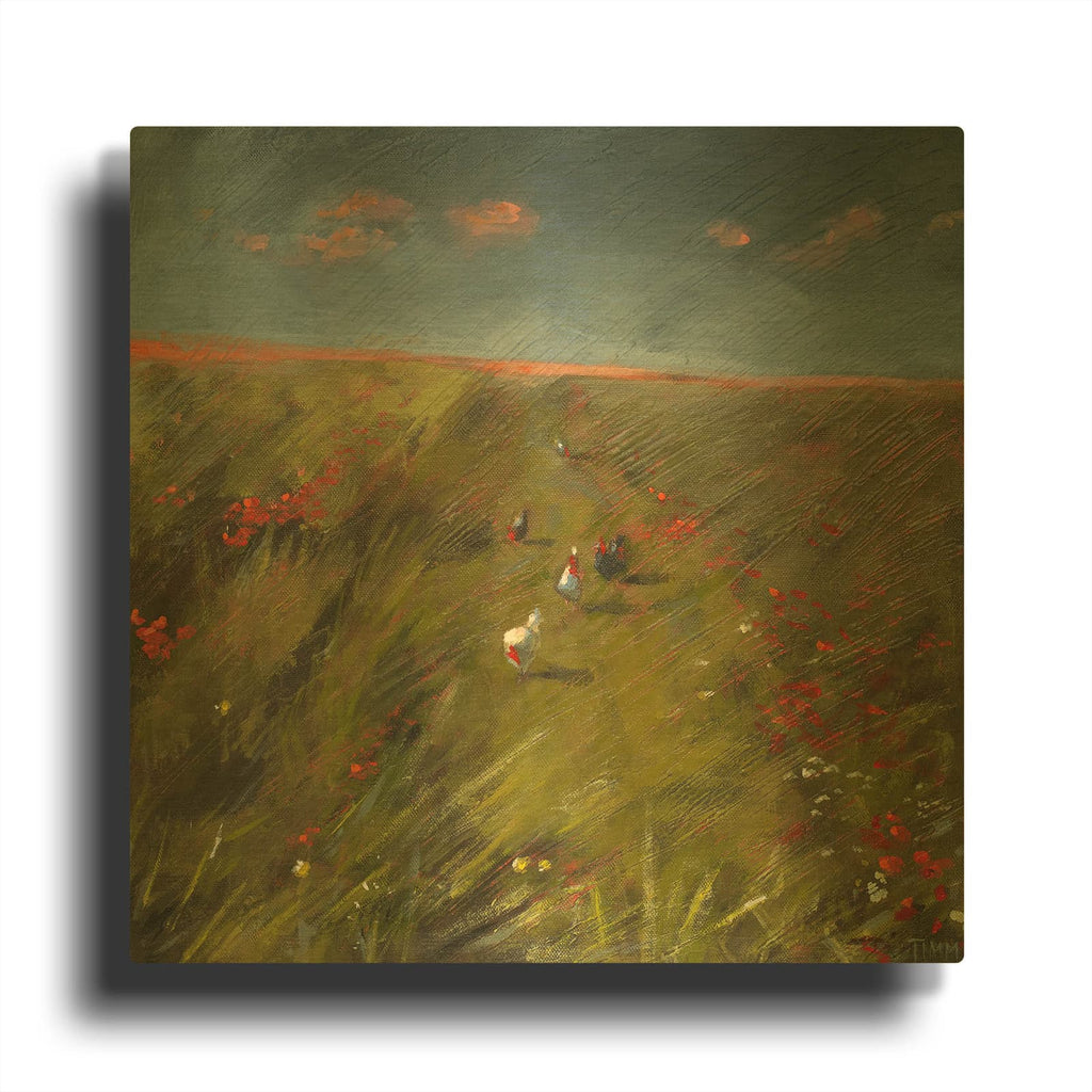 'The Long Walk Home' By Lisa Timmerman Gold Metal Wall Art