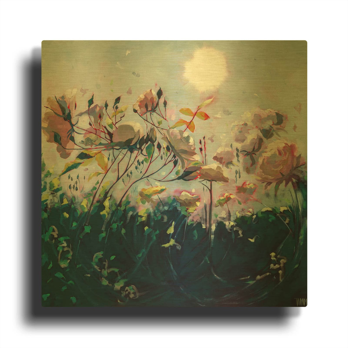 'Underground Communication' By Lisa Timmerman Gold Metal Wall Art