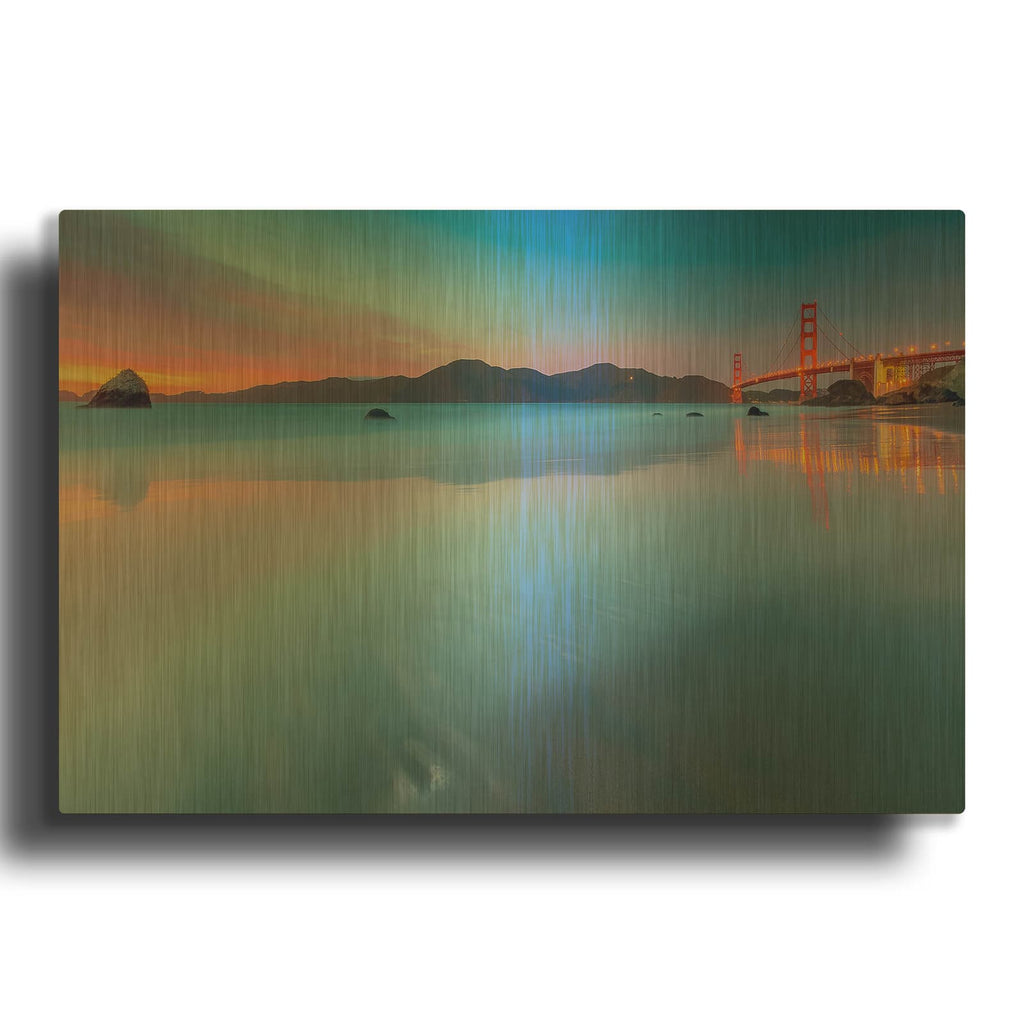 'Velvet Icing' By Toby Harriman Visuals Gold Metal Wall Art