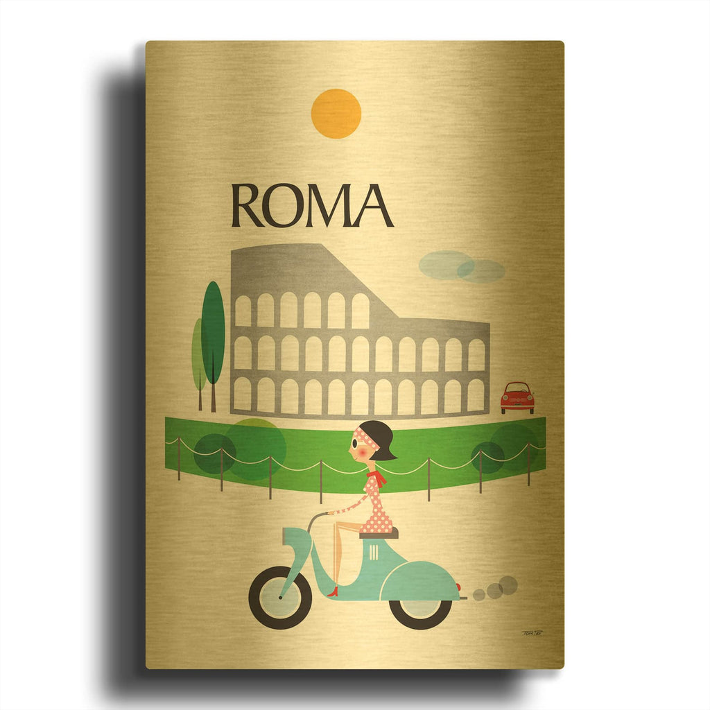 'Roma' By Tomas Design Gold Metal Wall Art