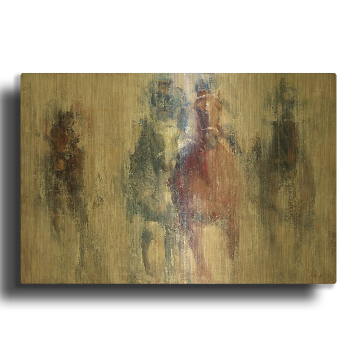'Derby 2015' By Valtcho Tonov Gold Metal Wall Art