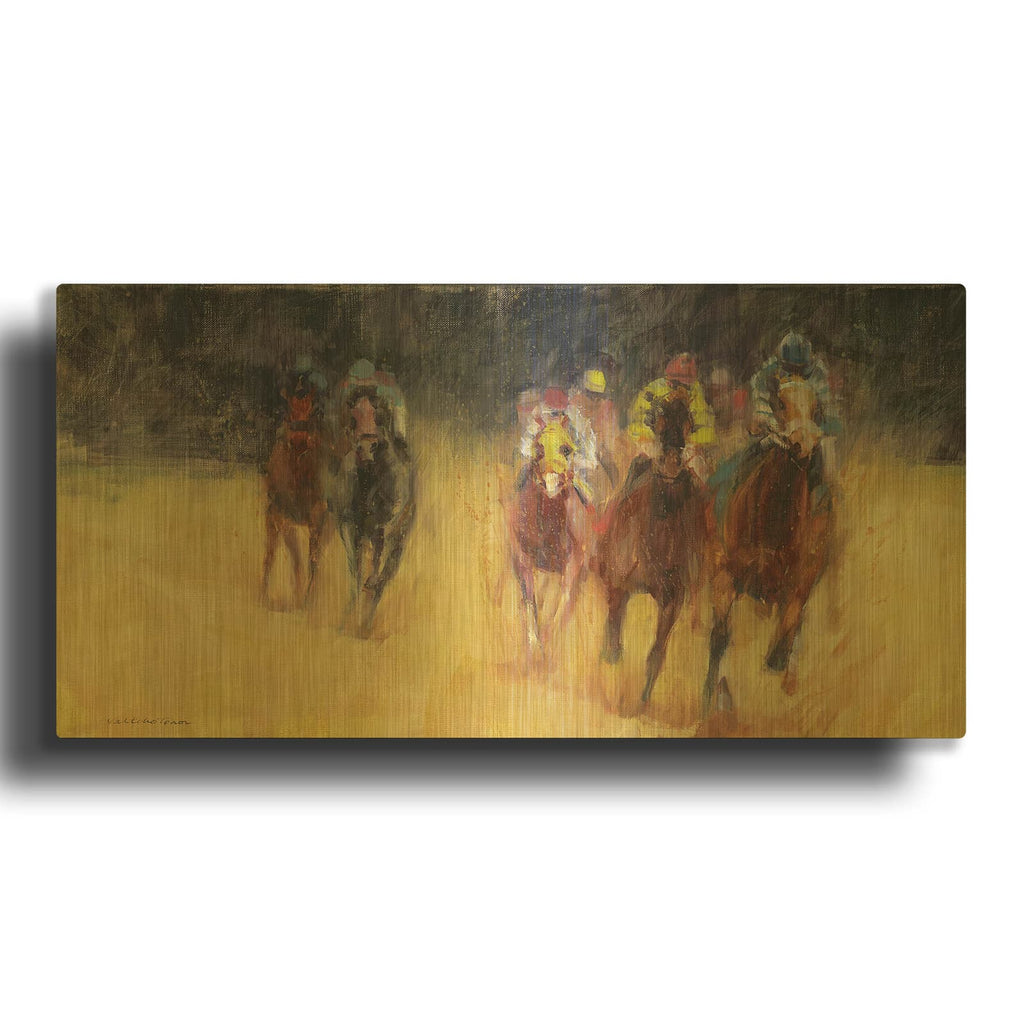 'Derby 2016' By Valtcho Tonov Gold Metal Wall Art