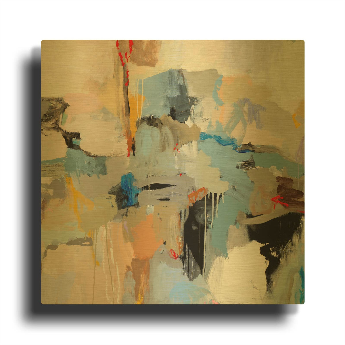 'Santa Fe' By Jeffrey Tover Gold Metal Wall Art