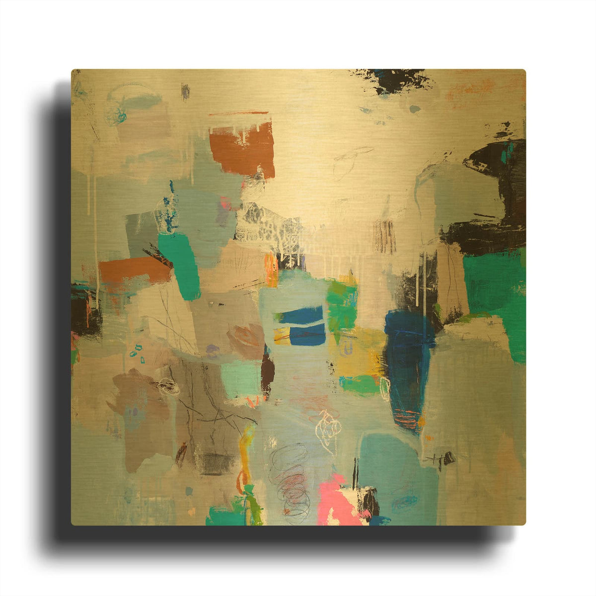 'Tampa Bay' By Jeffrey Tover Gold Metal Wall Art