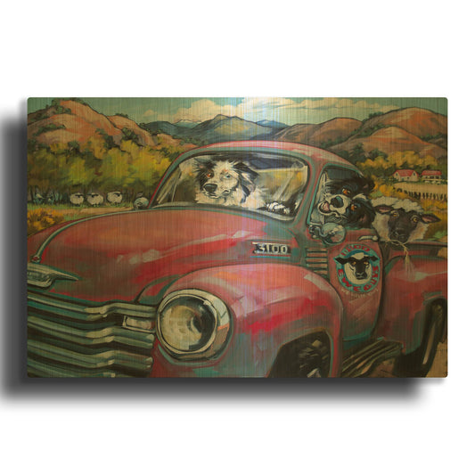 '1 800 Ewe Guys' By CR Townsend Gold Metal Wall Art