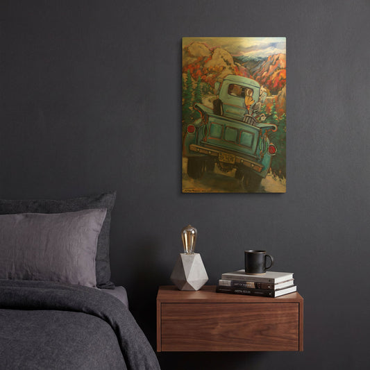 'Be Here Now' By CR Townsend Gold Metal Wall Art