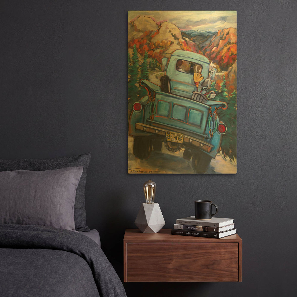 'Be Here Now' By CR Townsend Gold Metal Wall Art