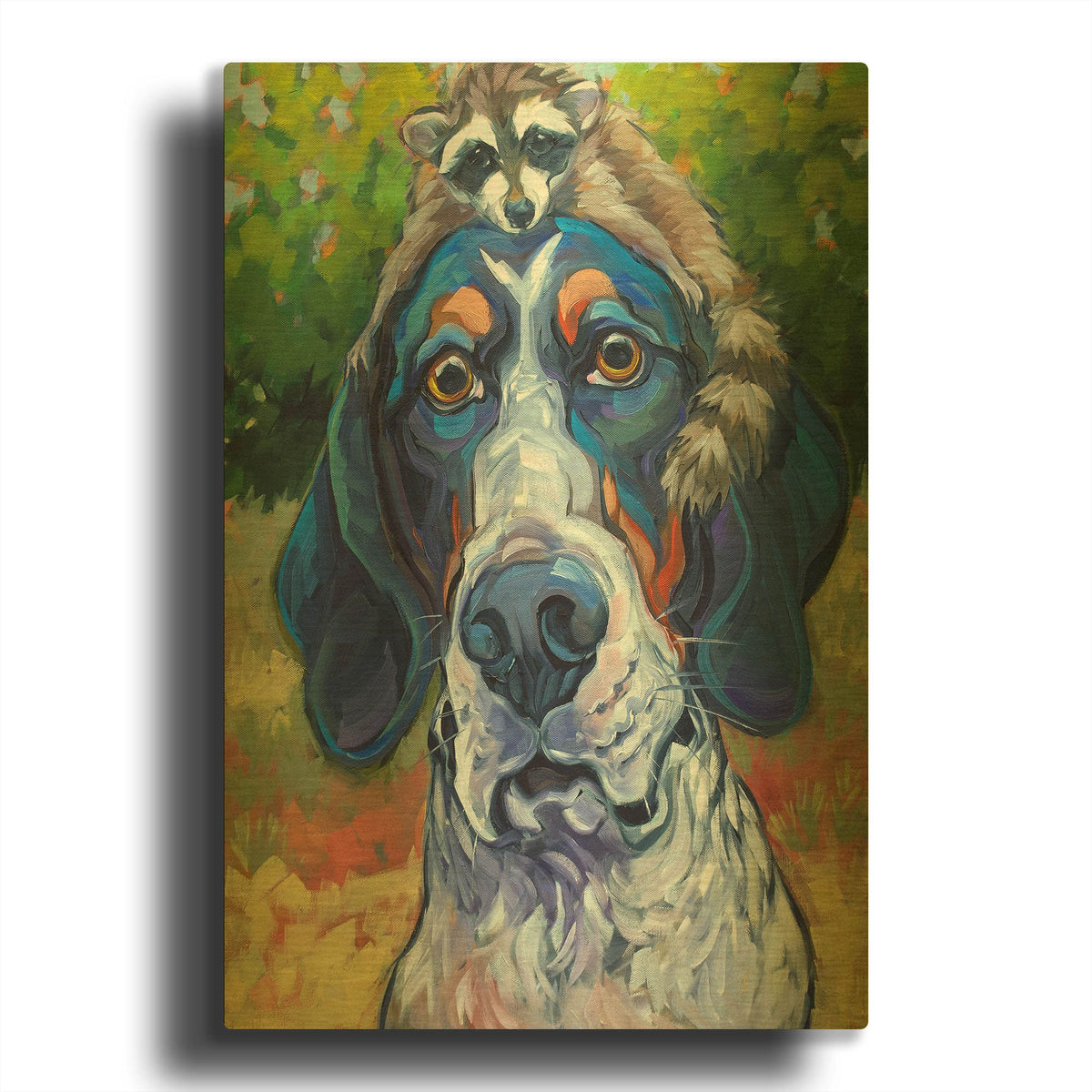 'Coonhound' By CR Townsend Gold Metal Wall Art